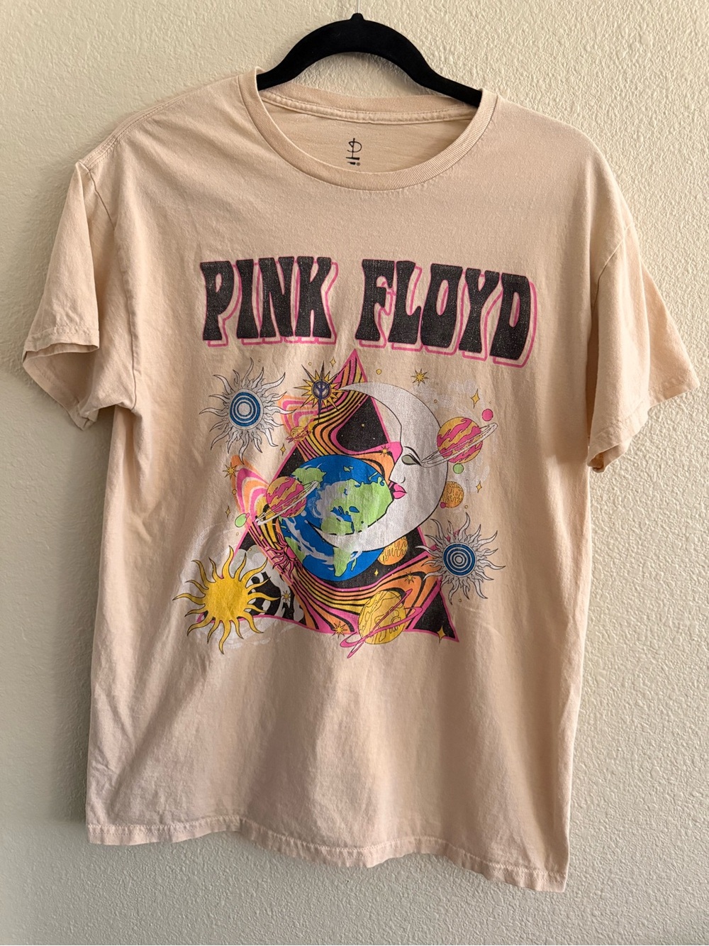 Pink Floyd Celestial Short Sleeve Tee in Cream